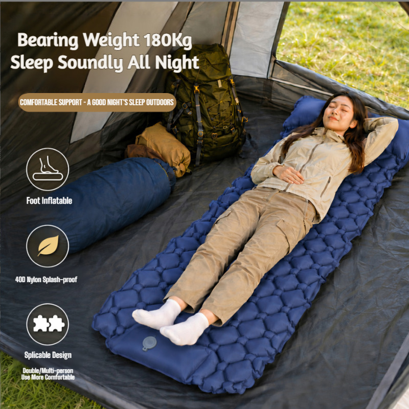 Outdoor Camping Rug - Materassino Autogonfiabile da Campeggio per Esterni