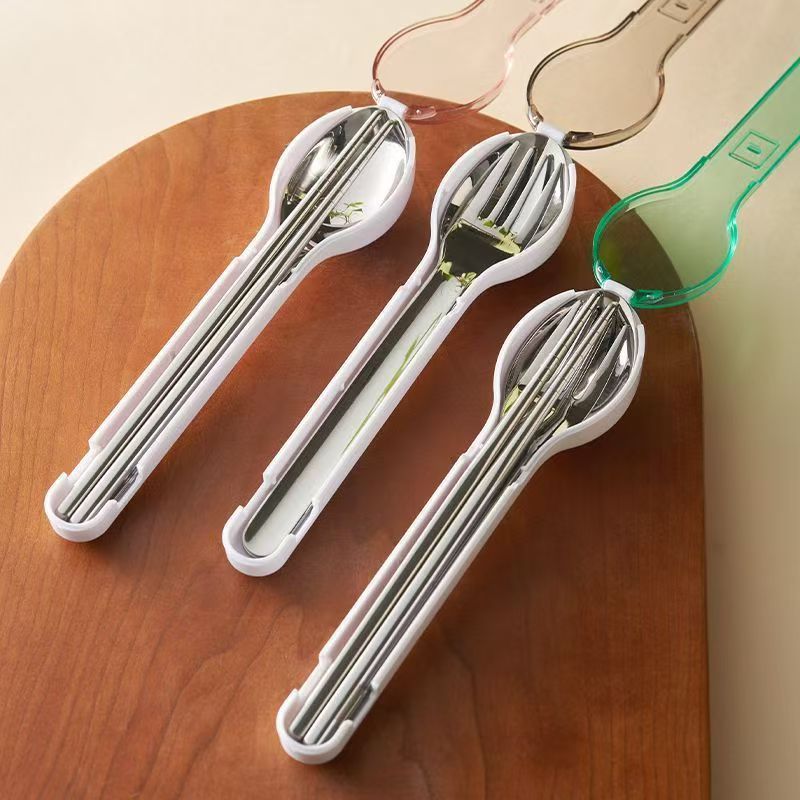 Outdoor Camping Kit - Set di posate portatili con scatola