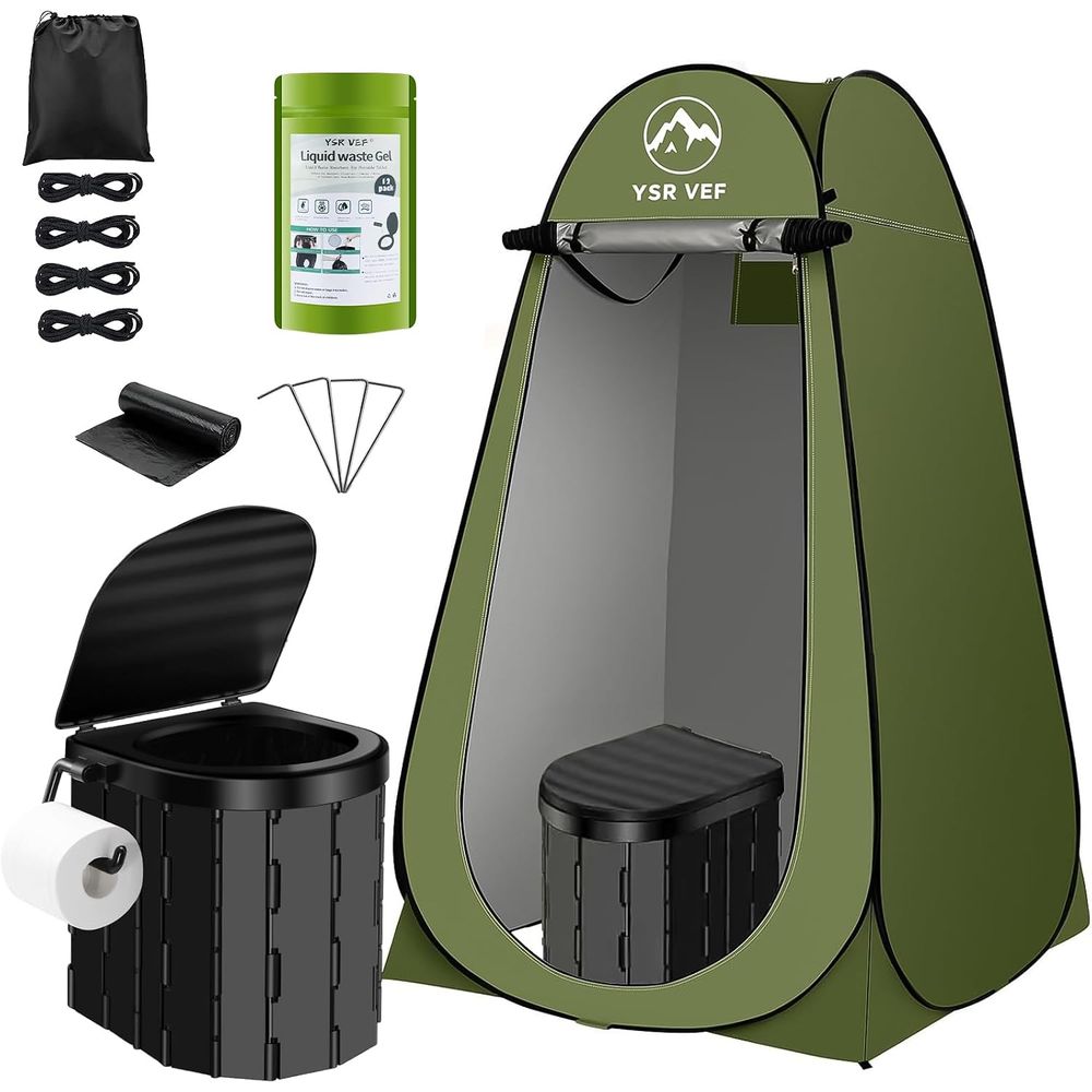 Outdoor Camping Kit - Kit WC Portatile, Toilette da Campeggio