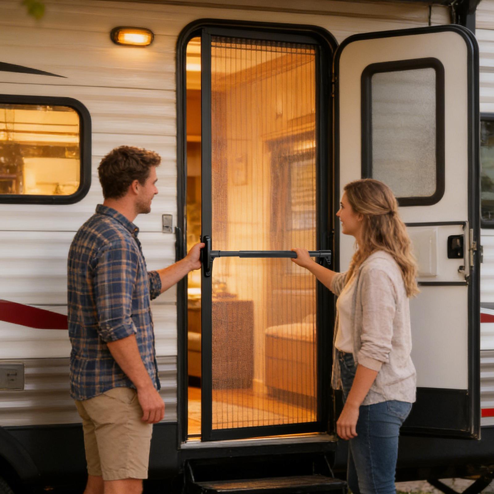 Outdoor Camping Rental - Maniglia regolabile per porta RV, per