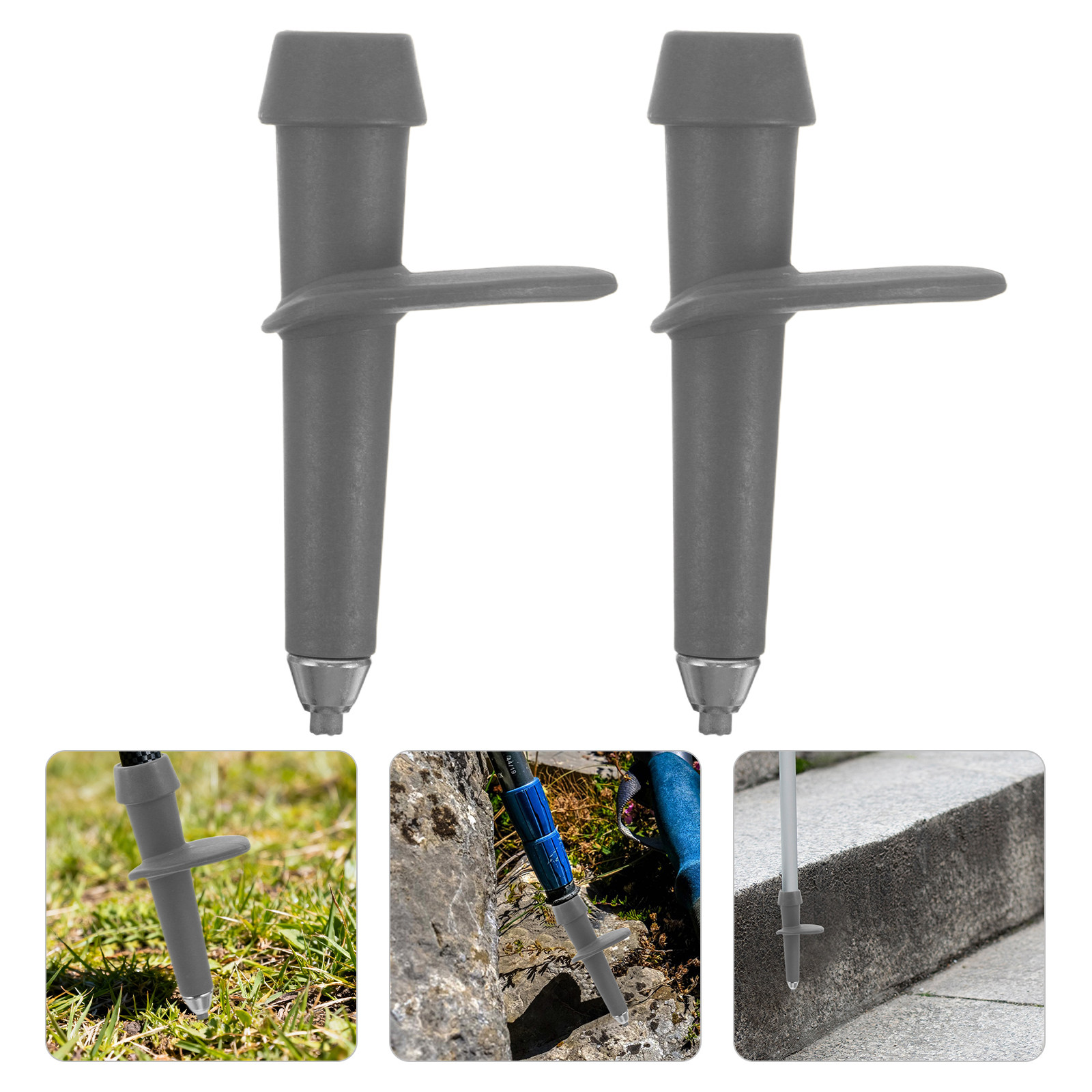 Trekking Poles - 2 pezzi di coperture in acciaio