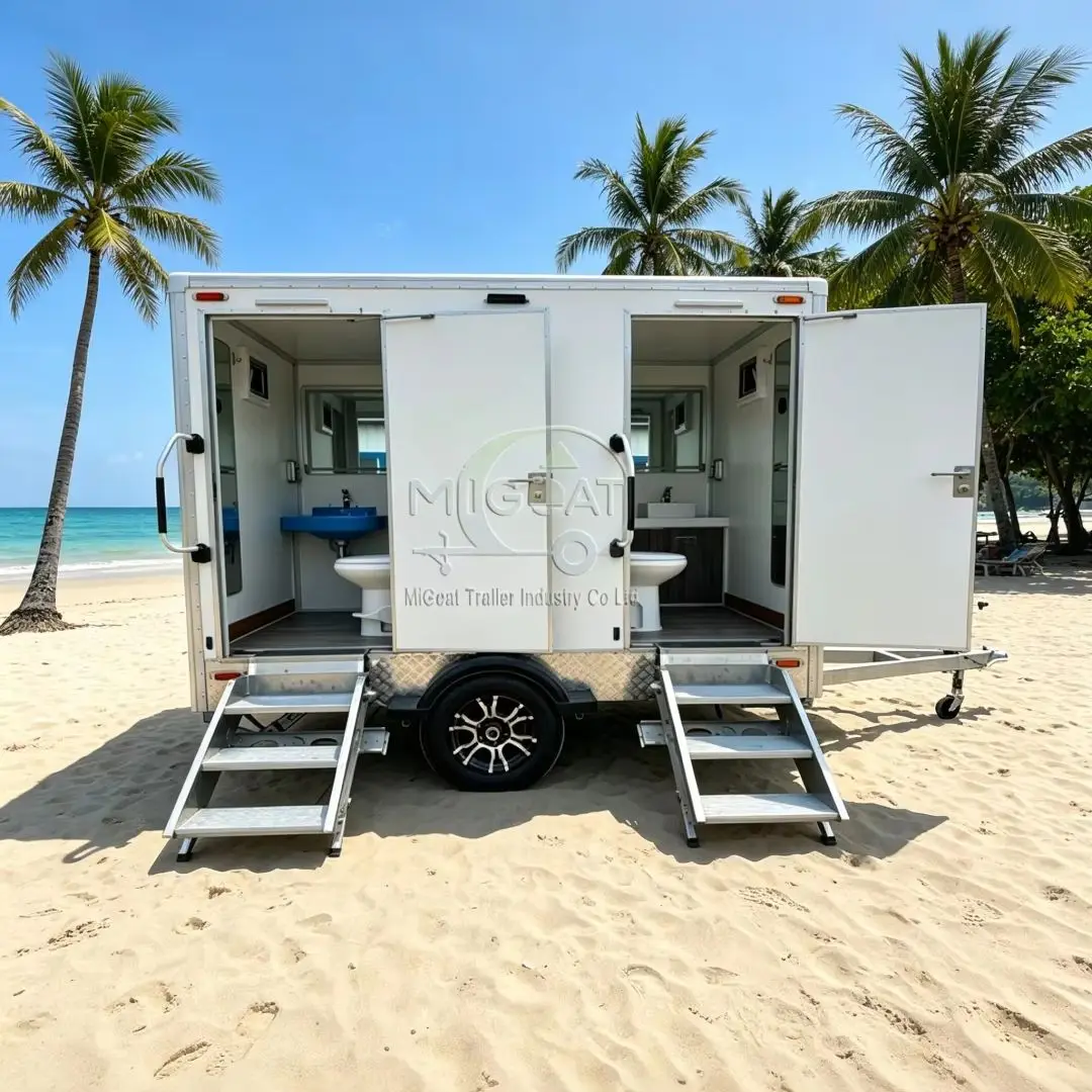 Outdoor Camping Rental - Bagno Mobile Compatto a 2 Ambienti