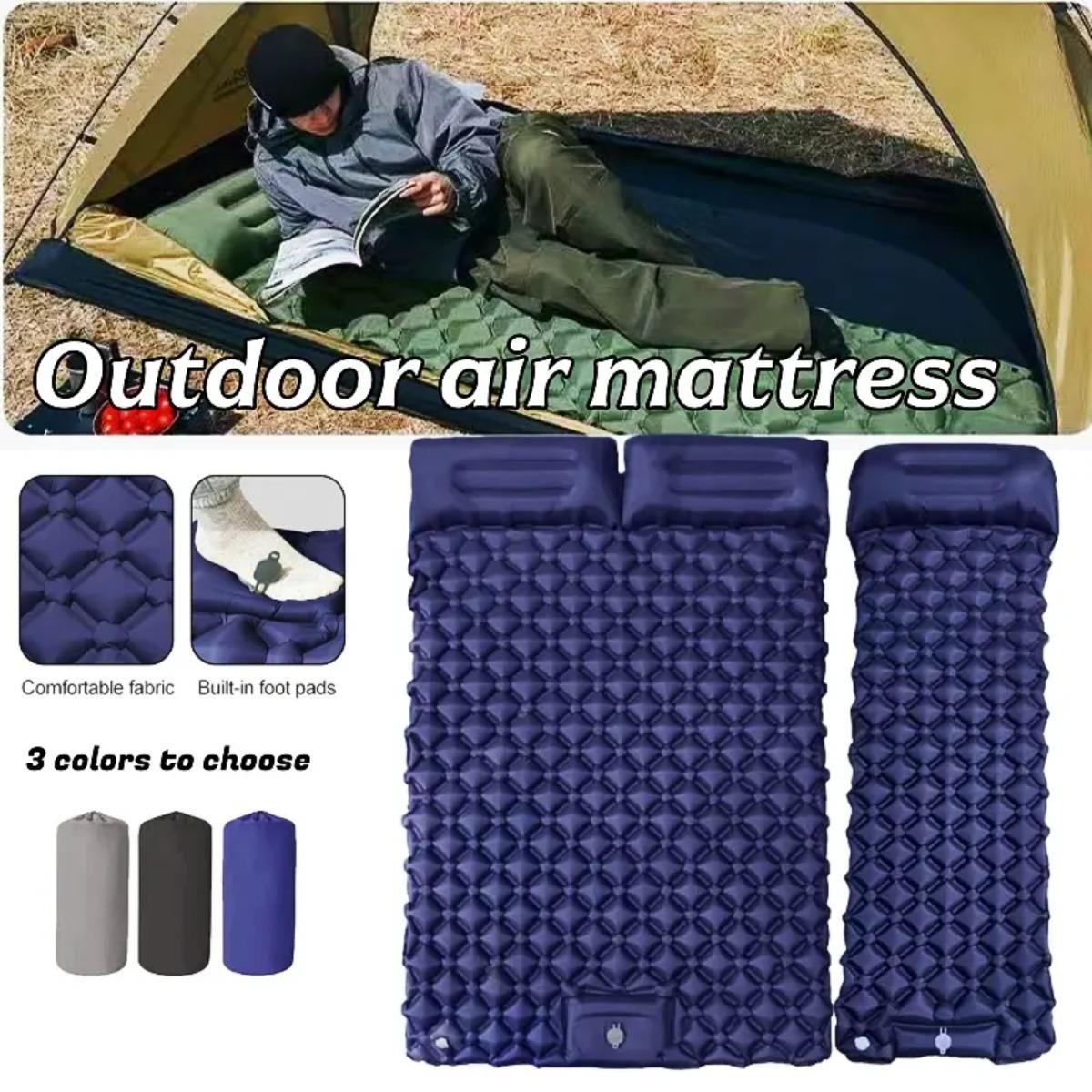 Outdoor Camping Rug - Materasso gonfiabile singolo e doppio, materassino