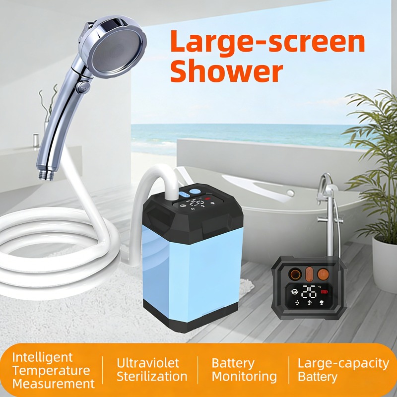 Portable Camping Shower - Doccia Portatile da Campeggio 5400mAh/9000mAh con