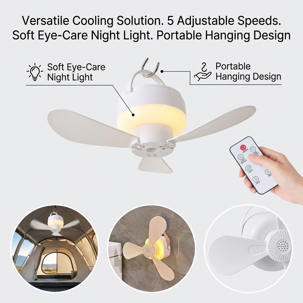 Piccolo Ventilatore da Soffitt - Outdoor Camping Ventilator recensione e prezzo