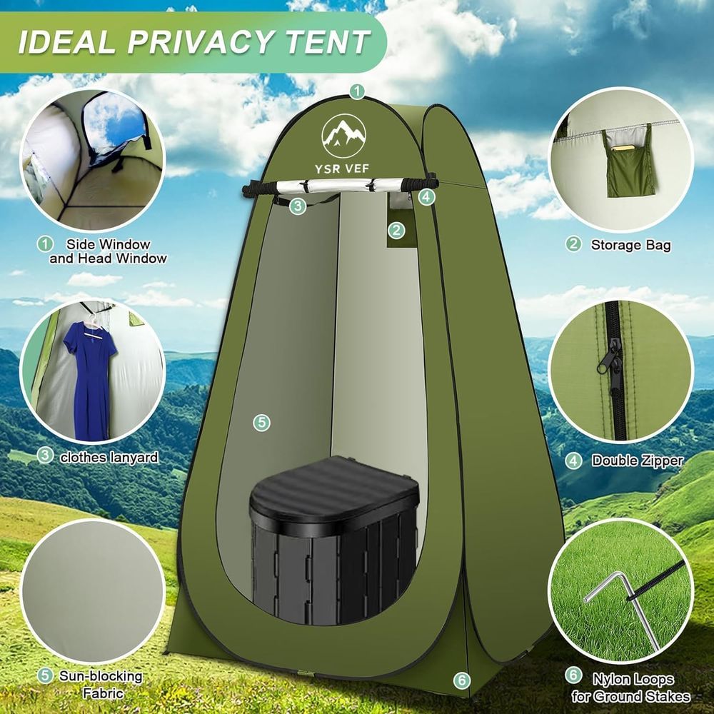 Kit WC Portatile, Toilette da  - Outdoor Camping Kit recensione e prezzo