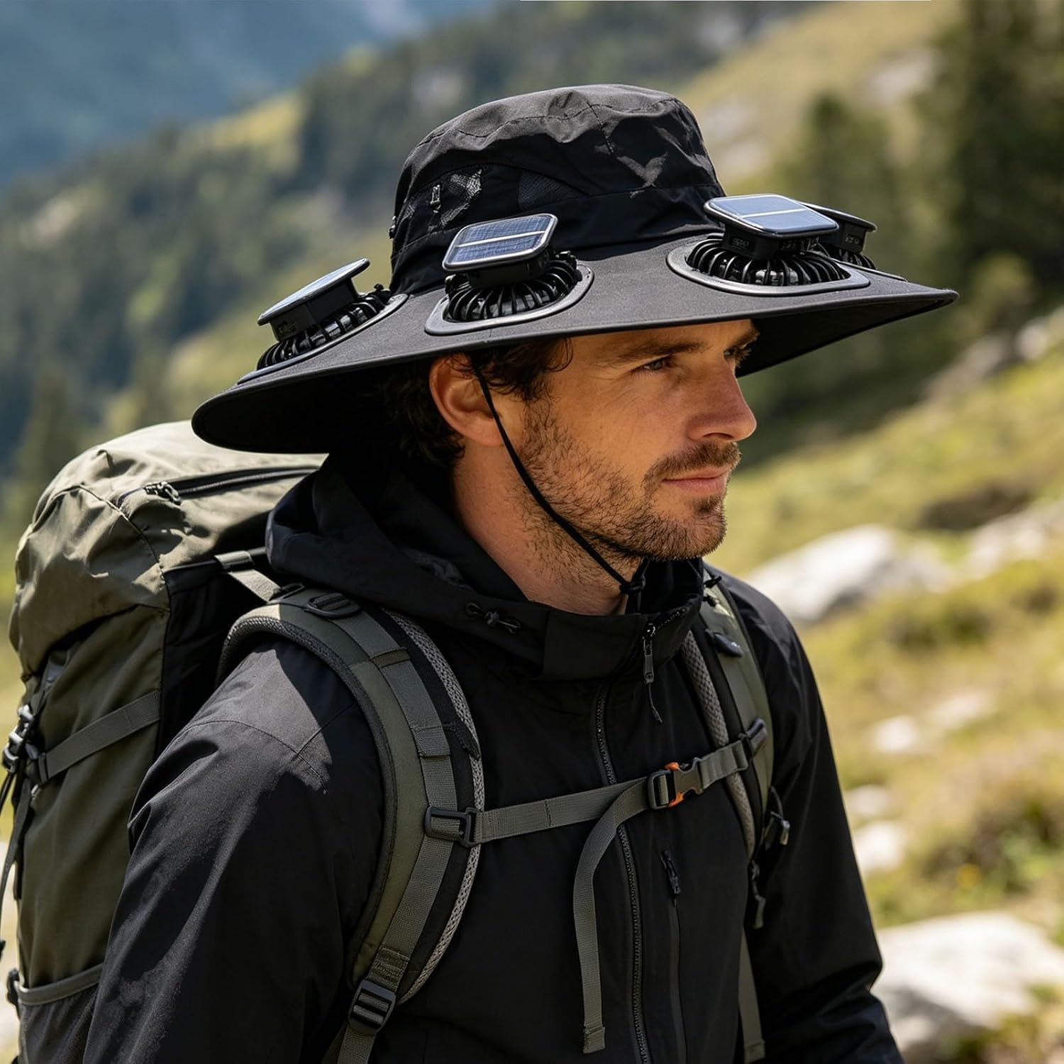Cappello con 6 ventole solari, - Outdoor Camping Ventilator recensione e prezzo