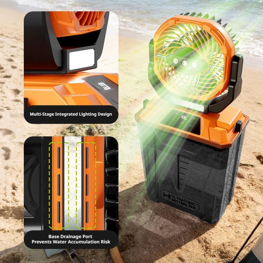 Nuovo Ventilatore Nebulizzator - Outdoor Camping Ventilator recensione e prezzo