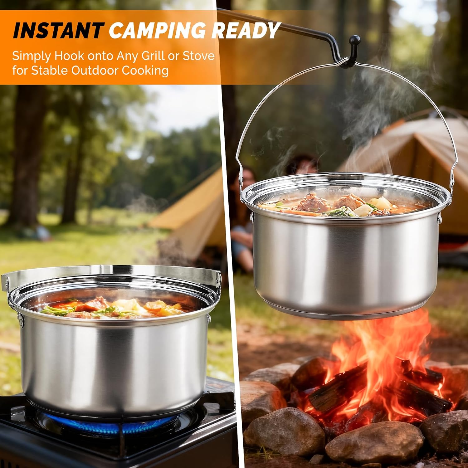 Set di 6 utensili da cucina, p - Camp Cooking Set recensione e prezzo