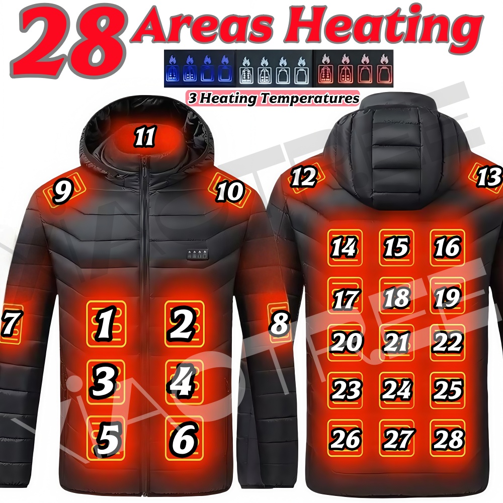 28 aree Giacca riscaldante da  - Outdoor Camping Outfit recensione e prezzo